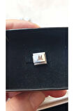 İTALYAN ÇELİK CHARM NOMİ ÇELİK CHARM M HARFİ İSİM TARİH BAŞ HARF YAZILIR 9 MM  FMACCESORİES