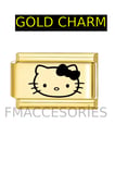 Italyan Charm Çelik Hello Kitty Charmı Gold Renk 1 Adet