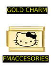 Italyan Charm Çelik Hello Kitty Charmı Gold Renk 1 Adet