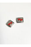 NOMİMATİON CHARM BİLEKLİK CHARM  9 MM  NOMİ ÇELİK ANTİALERJİK NOMİNAL CHARM 316L