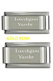 Isim Charm Gold Baş Harf Charm Tarih Charm Isminizi Yazdırın 2 Adet Fmaccesories