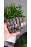 18 Cm Italian Charm Silver Detailed Nomimation Model Stainless Steel Bracelet FMACCESORİES