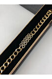 Şıklığın Tamamlayıcısı! Xuping Altın Renk Kadın Bileklik 14 K Gold Renk 17+2 Cm kutulu Renk Atmaz