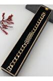 Şıklığın Tamamlayıcısı! Xuping Altın Renk Kadın Bileklik 14 K Gold Renk 17+2 Cm kutulu Renk Atmaz