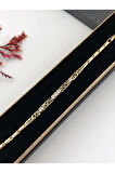 Her Kombine Uygun! Xuping Taşlı Altın Renk Kadın Bileklik 14 K Gold Renk 17Cm kutulu Renk Atmaz