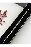 Her Kombine Uygun! Xuping Taşlı Altın Renk Kadın Bileklik 14 K Gold Renk 17Cm kutulu Renk Atmaz