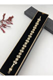 Şıklığın Tamamlayıcısı! Xuping Altın Renk Kadın Bileklik 14 K Gold Renk 18 Cm kutulu Renk Atmaz