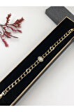 Şıklığın Tamamlayıcısı! Xuping Altın Renk Kadın Bileklik 14 K Gold Renk 17+2 Cm kutulu Renk Atmaz