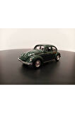 1:36 Volkswagen Beetle Vosvos Çek Bırak Model Araba (haki Yeşil)