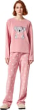 Kız Çocuk Polar Pijama Takımı Puantiyeli Koala Baskılı Fonksiyonel Dayanıklı Kaliteli Spor
