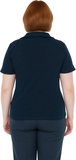Moda Büyük Beden Polo Yaka Örme Regular Düz Desen Casual Günlük Crop Kısa Kol Bluz