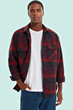 Erkek Kışlık Oduncu Gömlek Ekose Desenli Sıcak Tutma Özelliği Günlük Kullanım Modern Tasarım