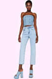 Kadın Denim Straight Jean Pantolon Regular Boy Pamuk Nefes Alabilir Yaz Aylarının Vazgeçilmezi