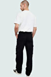 Erkek Modern Straight Fit Kargo Pantolon Pamuk Gabardin Kumaş Günlük Stil Kaliteli Malzeme