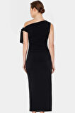 Tek Omuzlu Örme Maxi Elbise Vücuda Oturan Kalıp Şık ve Rahat Mükemmel Uyum