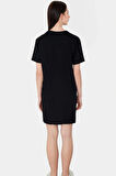 Mini T shirt Elbise Viskon Süprem Kumaş Bisiklet Yaka Rahat ve Şık Yüksek Kalite