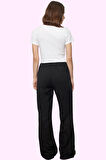 Kadın Liyosel Pantolon Regular Wide Leg Yüksek Bel Tasarım İlkbahar Sonbahar Günlük Kullanım