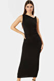 Rahat ve Şık Örme Maxi Elbise 130cm Boy Bodycon Kalıp Günlük Tarz Trend Tasarım