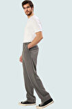 Erkek Modern Pantolon Geniş Paça Rahat Kalıp Sürdürülebilir Üretim Yaz Aylarının Vazgeçilmezi