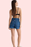 Kadın Mini Denim Şort Etek Pamuk Yüksek Bel Boru Paça Günlük Casual Yaz Aylarının Vazgeçilmezi