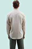 Erkek Regular Fit Uzun Kollu Çizgili Gömlek Yaz Aylarının Vazgeçilmezi Stilin Buluştuğu Yer