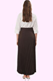 Kadın Kemer Detaylı Maxi Etek Yün Viskon Günlük Kullanım Hafta Sonu Yaz Aylarının Vazgeçilmezi