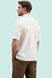 Erkek Günlük Dokulu Gömlek Apaş Yaka Kısa Kollu Regular Fit Yaz Hafta Sonu Kaliteli Malzeme