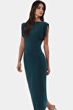 Nefes Alan Örme Bodycon Elbise 128 cm Boy Rahat Kalıp Şık Görünüm Kaliteli İşçilik Özel Tasarım