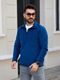 Yarım Fermuarlı Tek Cep Polar Sweat (manken boy 185 kilo 83)