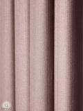 Favolli Soft Pembe Pileli Keten Dokulu Fon Perde 
