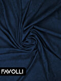 FAVOLLİ Kadife Dokulu Lacivert Ada Fon Perde Ekstrafor Büzgülü Dream Series