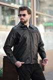 Erkek Siyah Deri Ceket