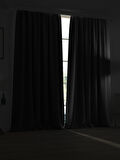 Yüksek Kalite Siyah Karartma Blackout Fon Perde Ekstrafor Büzgülü Tek Kanat