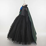 Cadı Kostümü Tarlatanlı Kız Çocuk için –  Halloween Elbise Ve Şapka