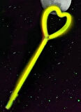 Çocuk Karanlıkta Yanan Glow Stick Partisi Kalp Şekilli Asa Sopa 6 Renk 6 Adet