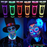Çocuk Glow Stick Boya Fosforlu Krem Boya 12 Adet