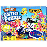 Çocuk Playwood Ahşap Eğitici Puzzle Sayılar