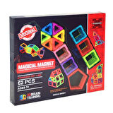 Maginal Magnet 62 Parça Manyetik Blok STEM Zeka Eğitici