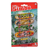 Çocuk 103306084 Finger Skateboard Kaykay Seti -Simba
