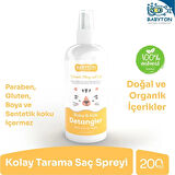 Çocuk Babyton Bebek ve Çocuklar İçin Kolay Tarama Saç Spreyi 200 ml
