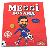 Çocuk Messi Çıkartmalı Maskeli Boyama Kitabı