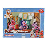 Çocuk 5208 Dedektif Reptır Frame Puzzle 35 Parça -CA Games