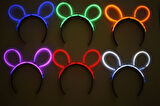 Çocuk Glow Taç Fosforlu Taç Karışık Renk 12 Adet