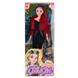 Çocuk WG-115521  Ceketli Çizmeli Renkli Saçlı Bebek 29 cm -Vardem Oyuncak