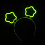 Glow Stick Karanlıkta Yanan Fosforlu Yıldız Taç Eğlenceli Parti Aksesuarı 12 Adet