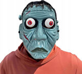 Frankenstein Temalı Sallanan Oynar Gözlü Maske Eğlenceli Korku Maskesi