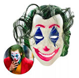 Joaquin Phoenix Joker Maskesi Yeşil Saçlı Eğlenceli Cosplay Maskesi