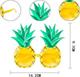 Tropikal Hawaii Ananas Şekilli Parti Gözlüğü Canlı ve Eğlenceli Tasarım