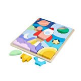 Fisher-Price Ahşap Uzay Yapboz, Çocuklar İçin Uzay Temalı Eğitici Yapboz
