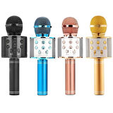 Karaoke Mikrofon Kablosuz Bluetooth Şarjlı Eğlenceli Çocuk Müzik